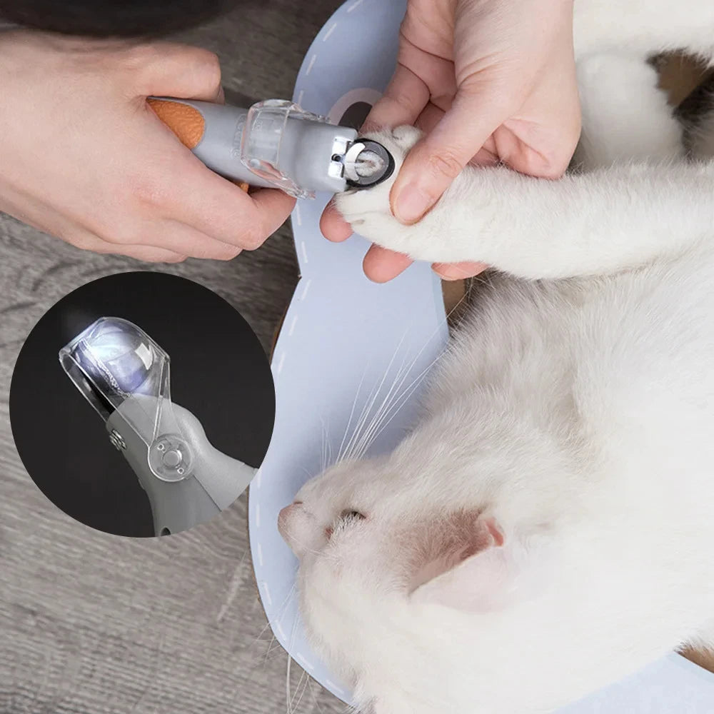 Coupe-griffes pour chiens et chats avec éclairage LED