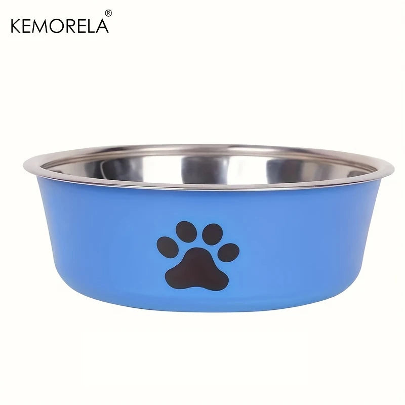 Non-Slip Stainless Steel Pet Bowl for Cats & Dogs