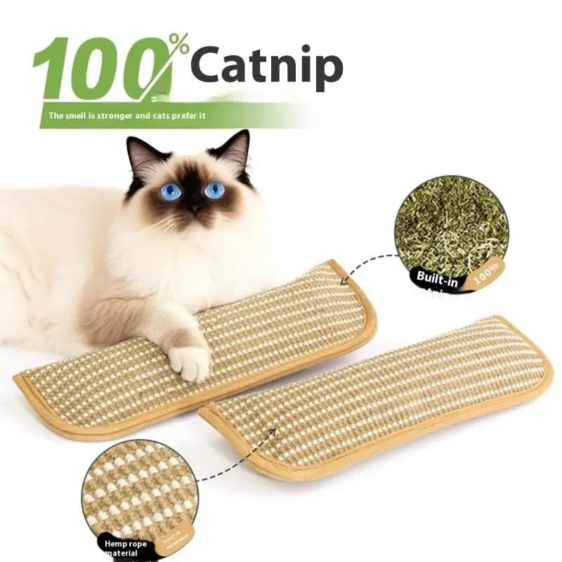 Juguete de almohada con hierba gatera para limpiar los dientes de los gatos