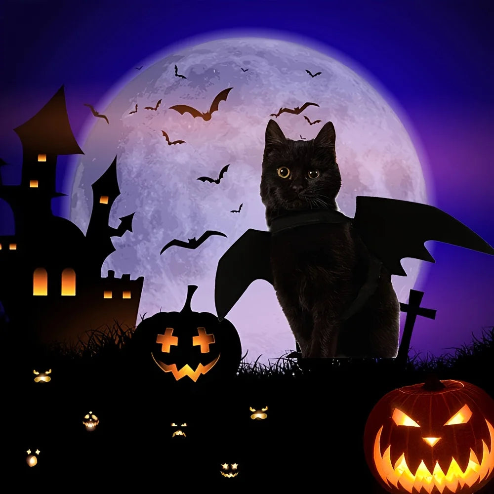 Bat Wings Halloween Costume for Cats & Dogs
