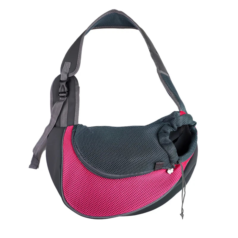 Mochila transportadora de malla para gatos y perros