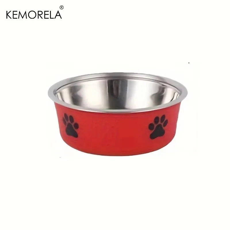Non-Slip Stainless Steel Pet Bowl for Cats & Dogs