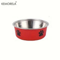 Non-Slip Stainless Steel Pet Bowl for Cats & Dogs
