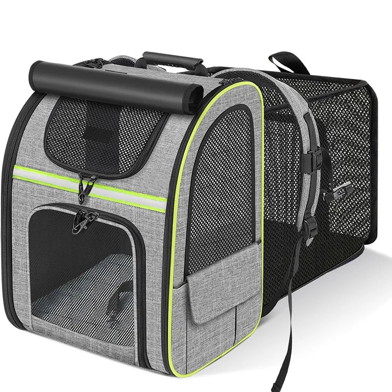 Mochila de viaje expandible para perros y gatos
