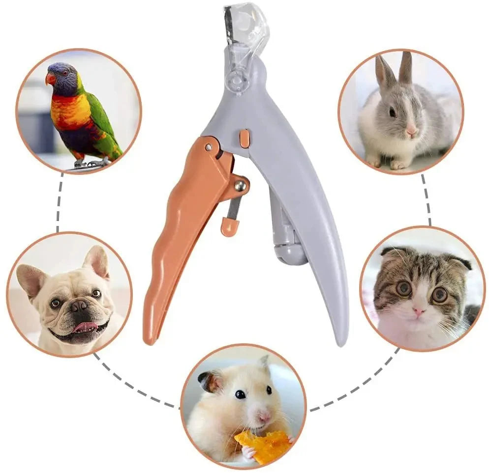 Cortauñas con luz LED para perros y gatos
