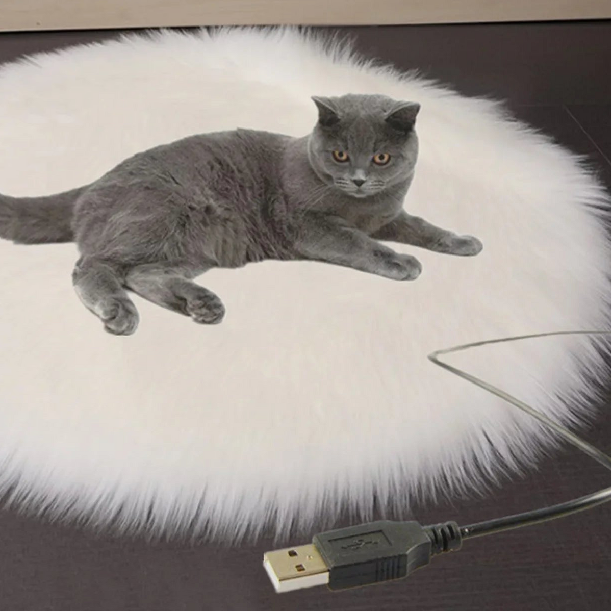 Tapis de couchage chauffant USB pour chiens et chats