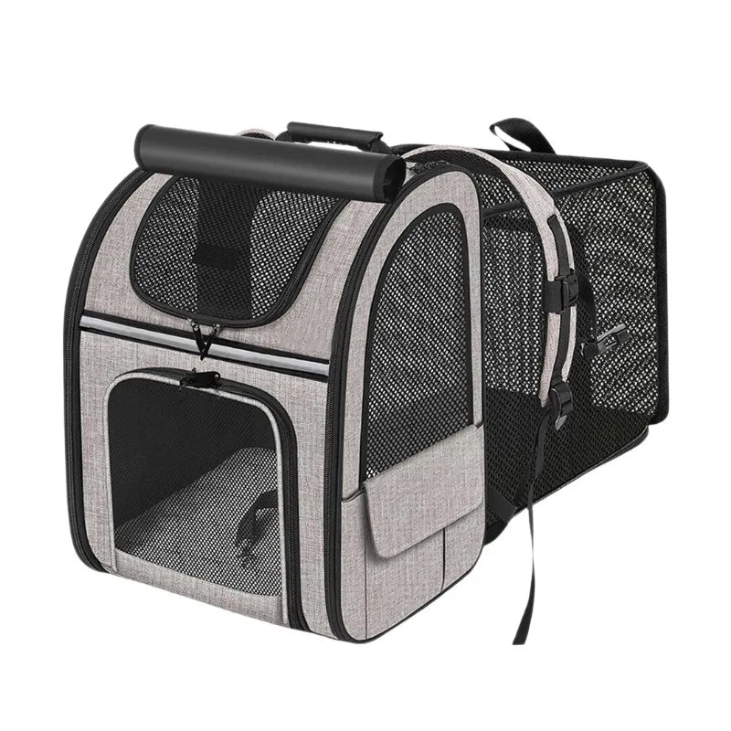 Sac à dos de transport extensible pour chiens et chats