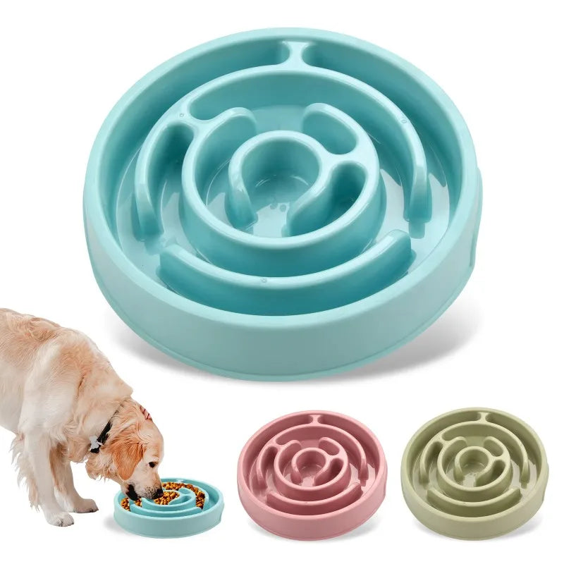 Non-Slip Slow Feeder Bowl for Cats & Dogs