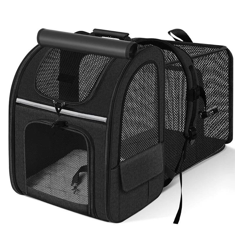 Mochila de viaje expandible para perros y gatos