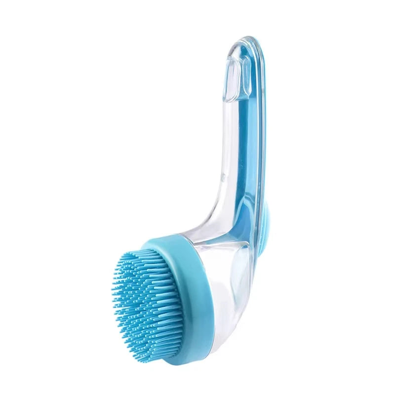 Cepillo de silicona para bañar gatos y perros