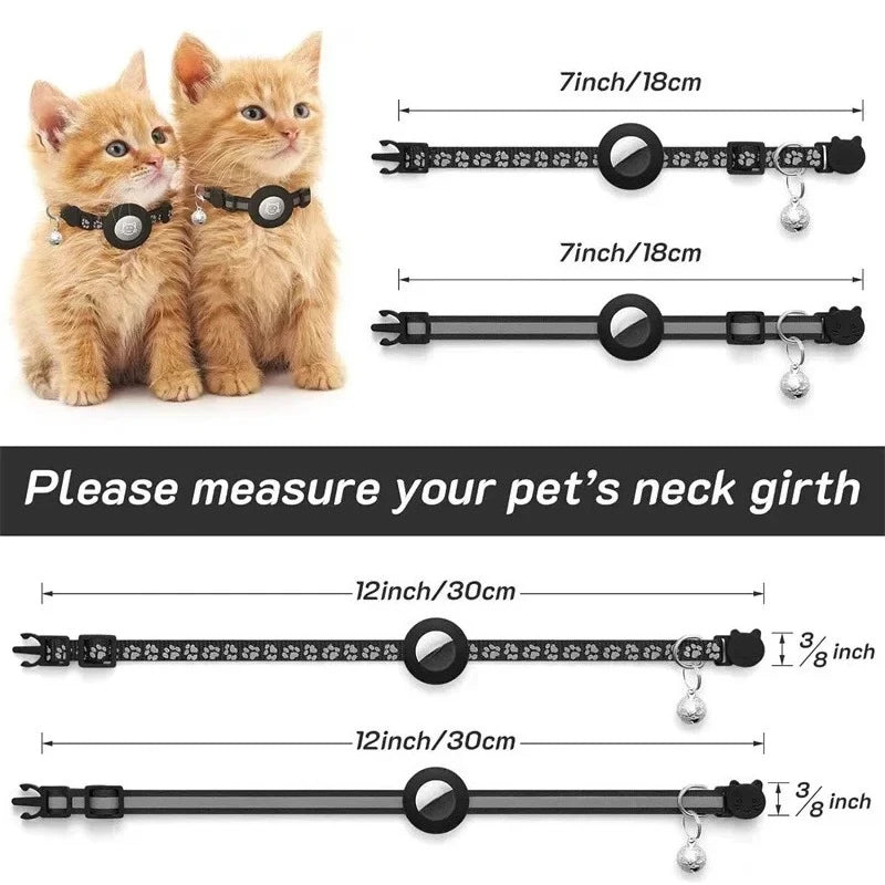 Reflective AirTag Holder Cat Collar