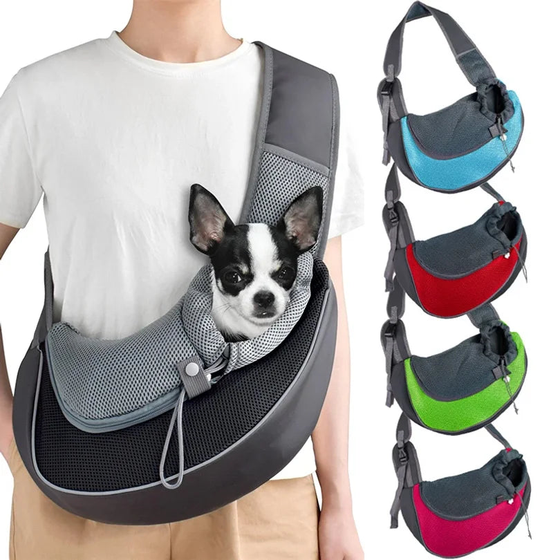 Sac à dos de transport en filet pour chats et chiens