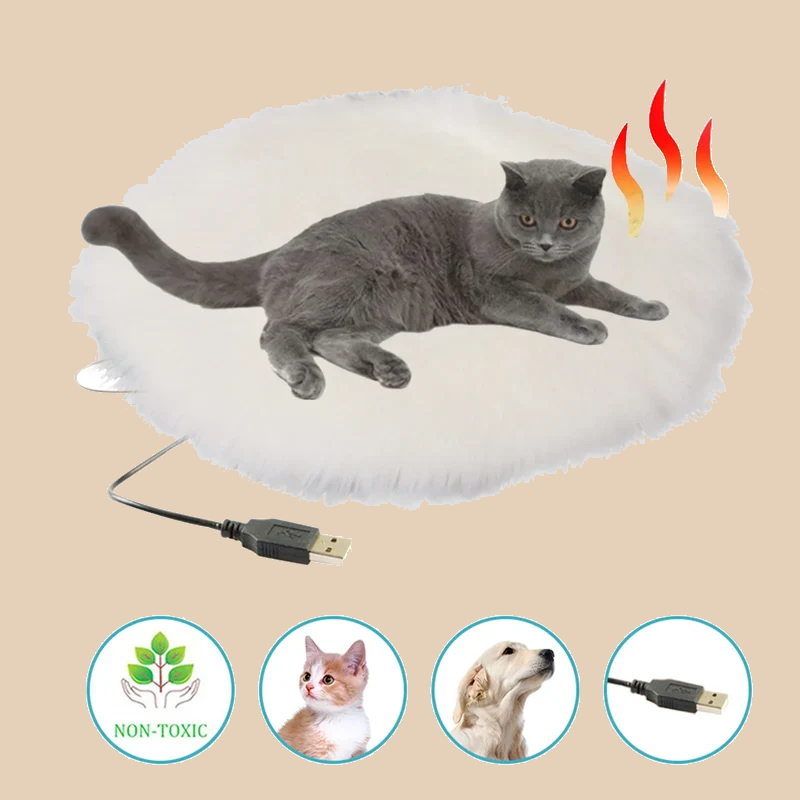 Alfombrilla térmica USB para mascotas (gatos y perros)
